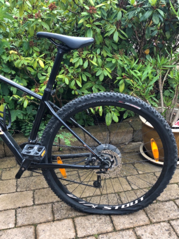 Lappet baghjul på mtb