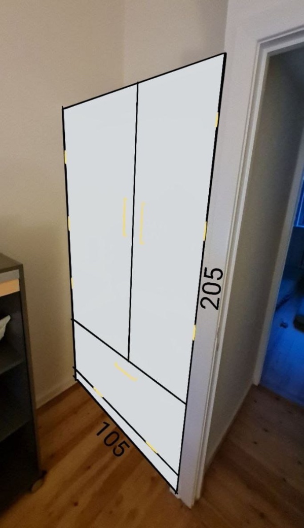 Sætte låger (skabsdør) på væg