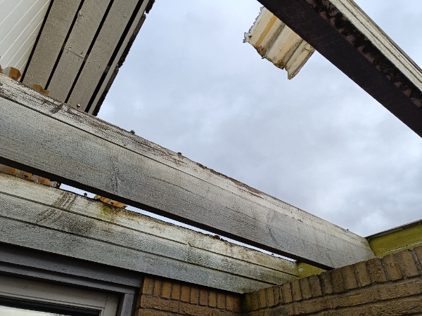 Nyt plast trapez tag ca 4 m2 Udhæng