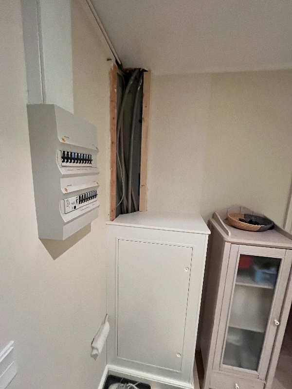 Skjul fjernvarmeanlæg og rør