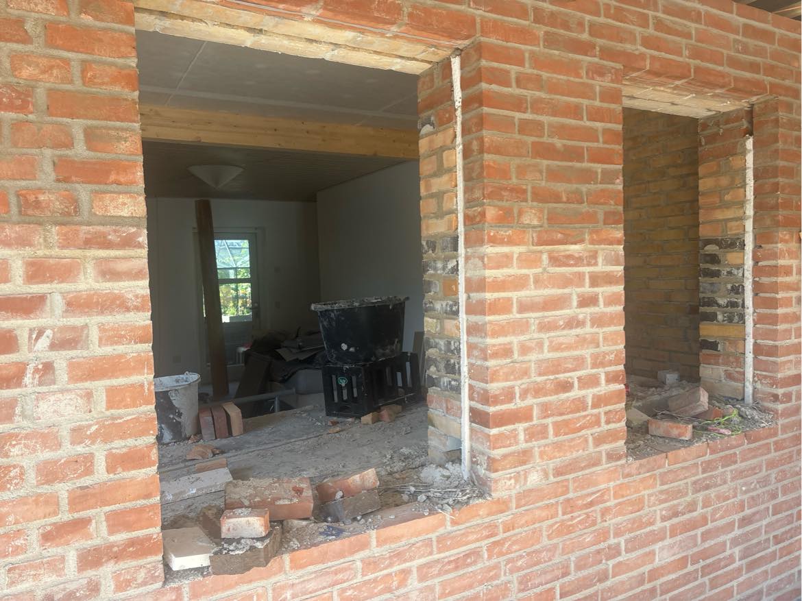 Montage af vinduer og facadedør