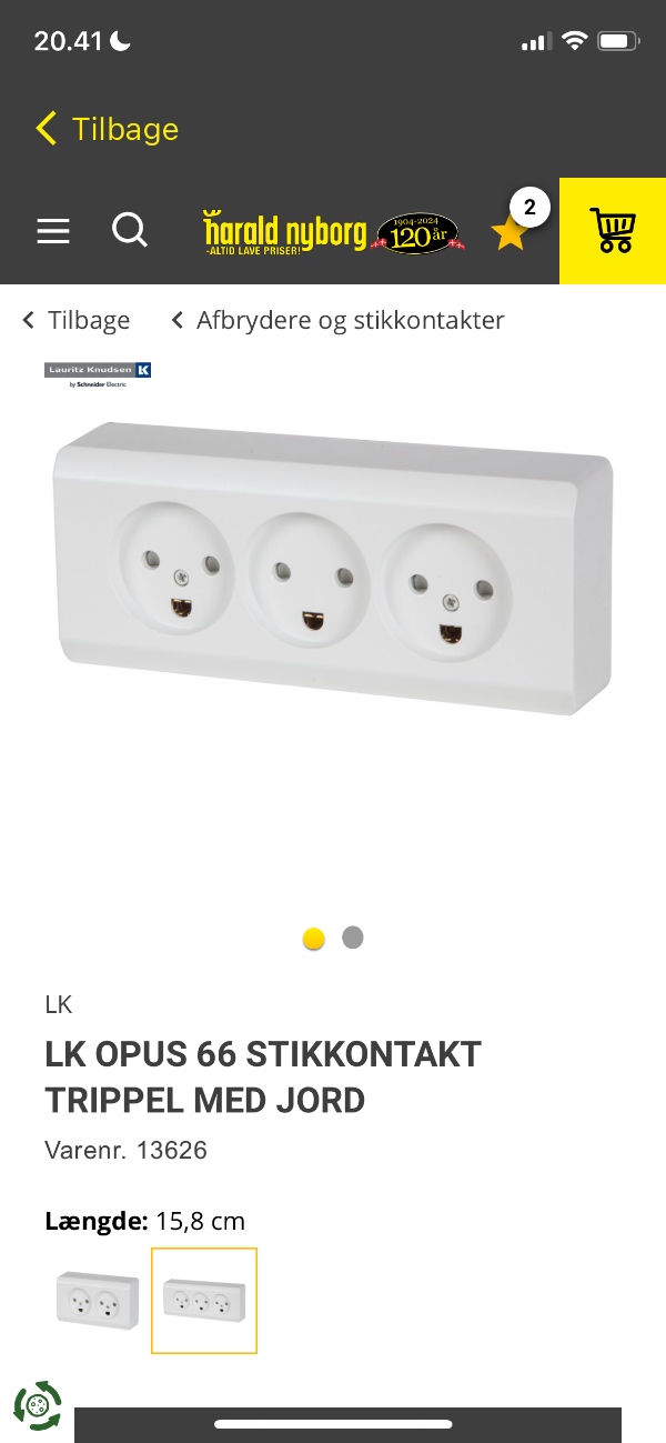 Montering af stikkontakt