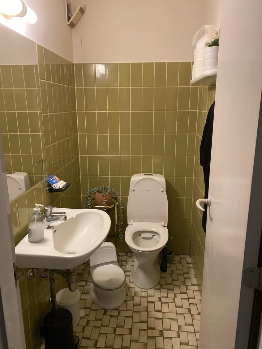 Microcement + montering af nyt toi og håndvask