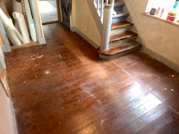 Lagt tæppe på en trappe….