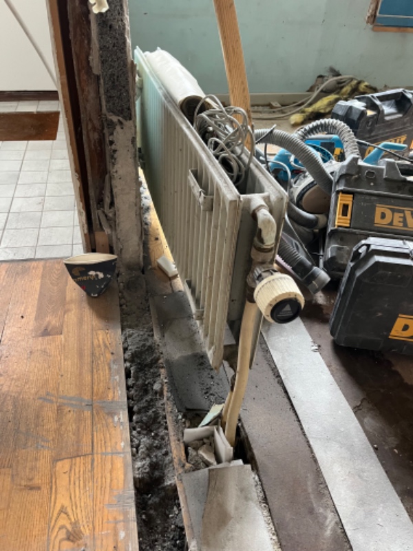 Flytning af radiator