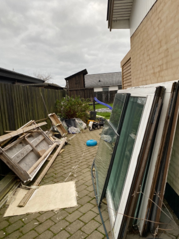 Afskaffelse af renoverings affald (udestue)