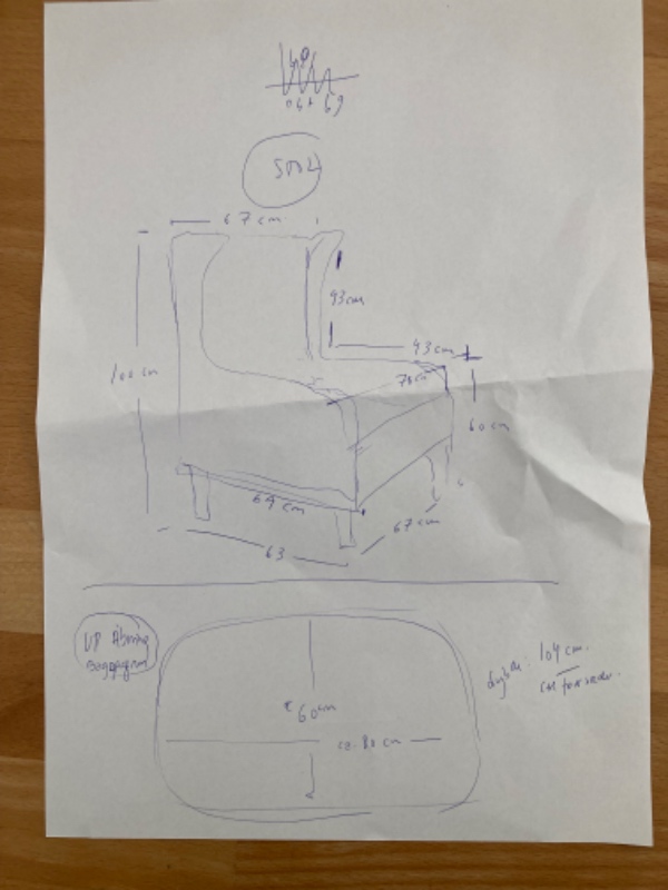 Fragt af lænestol fra Hobro til Lisbjerg