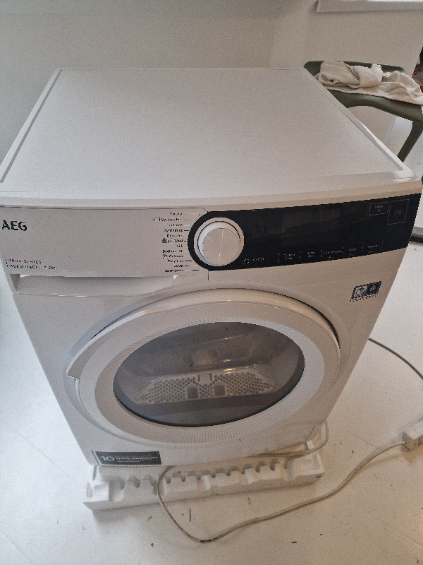 Tilslutning og opsætning af tørretumbler