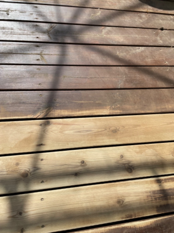 Slibning af træterrasse