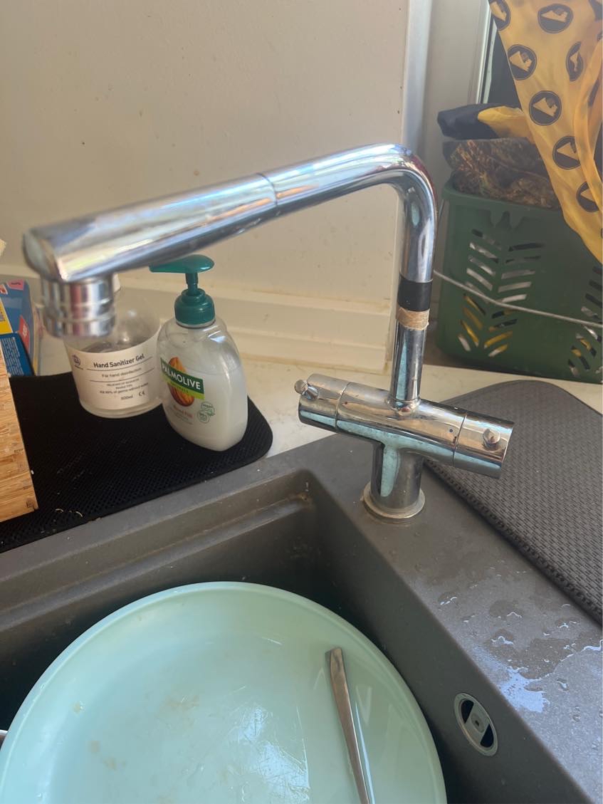 Replace kitchen sink tap