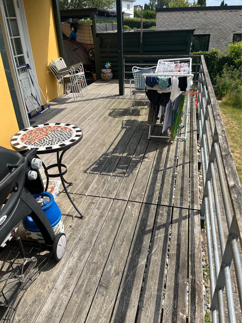 Slibning af terrasse