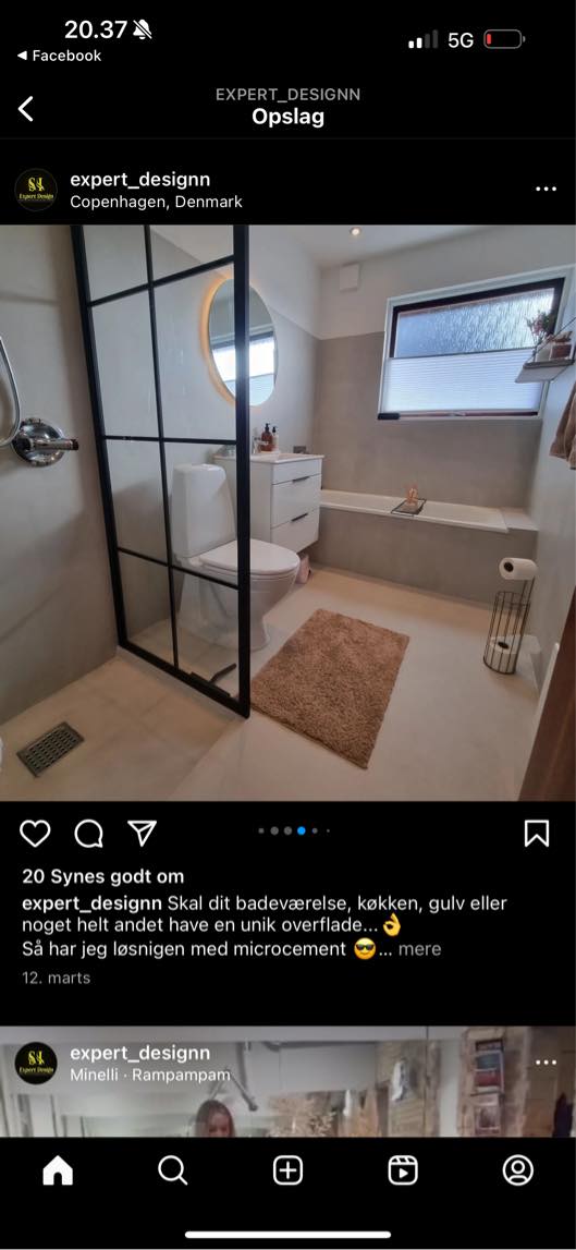 Få lavet microcement i badeværelse