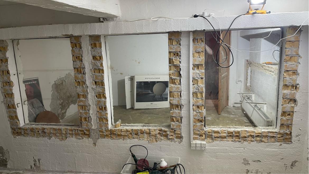 Pudse op med mørtel