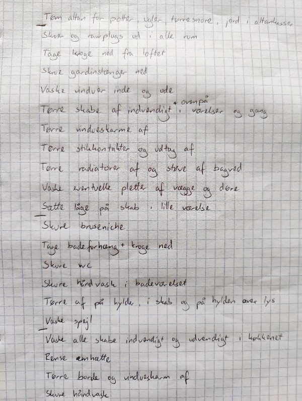 Rengøring efter flytning