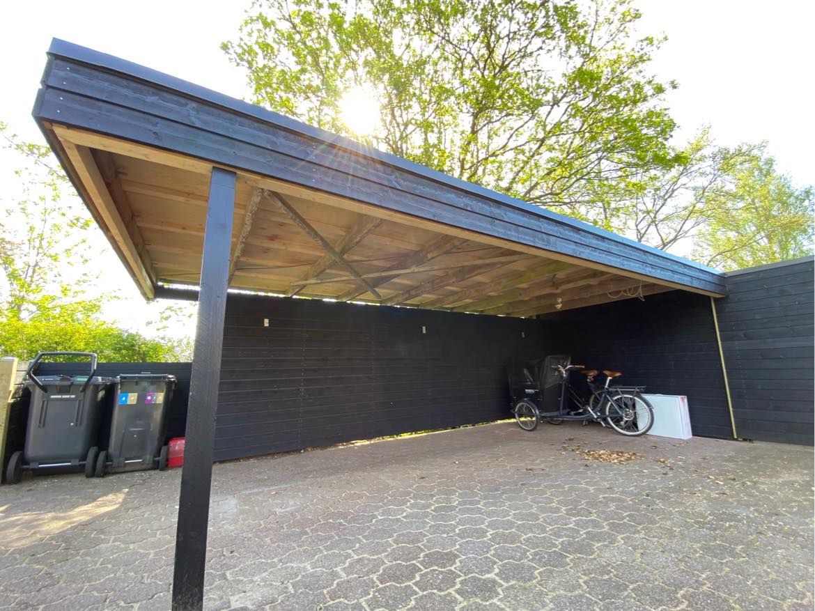 Montering af troldtekt i carport