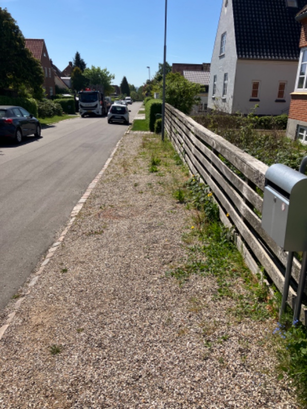 Fjernelse af ukrudt på fortorv