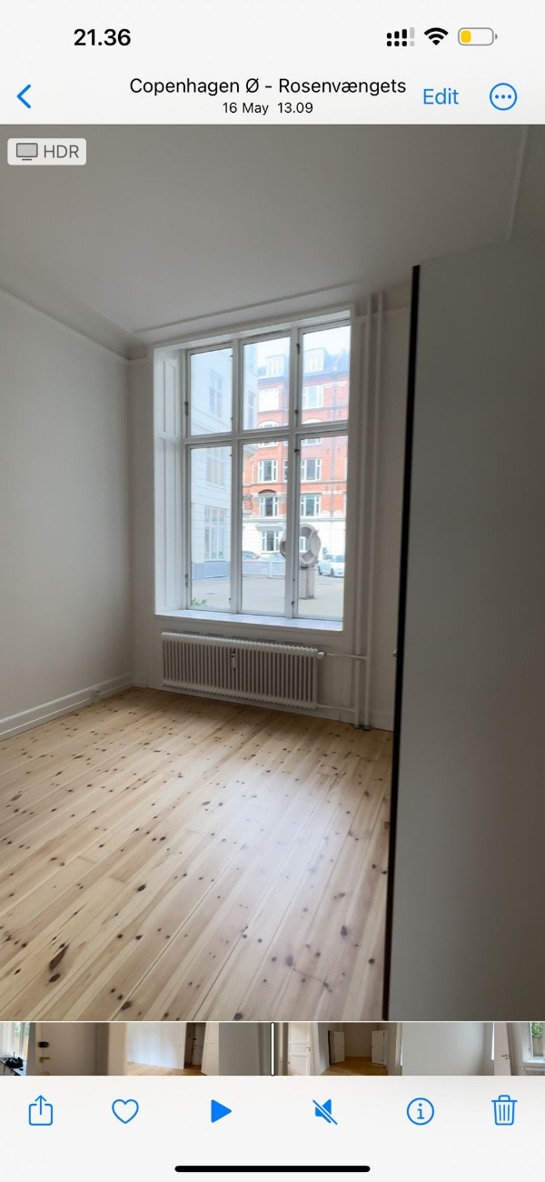 Ophæng af tre lamper samt tre gardinstænger