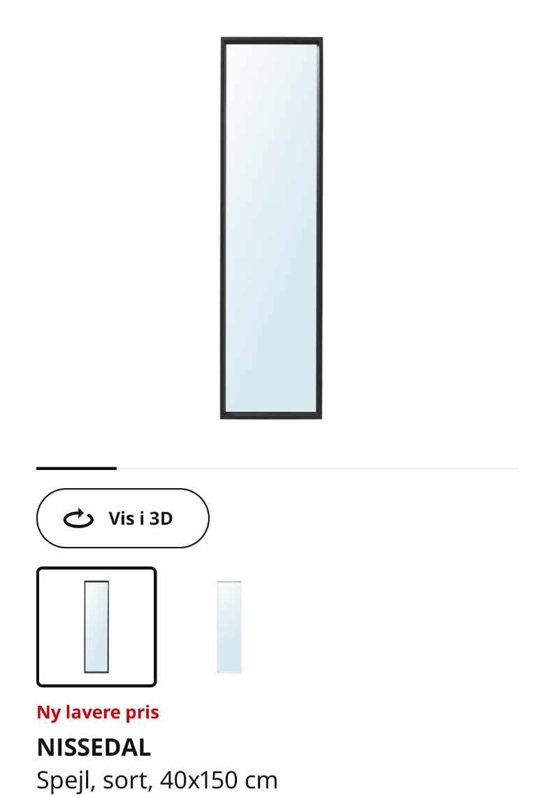 Ophængning af loftlamper x4, en hylde og et spejl