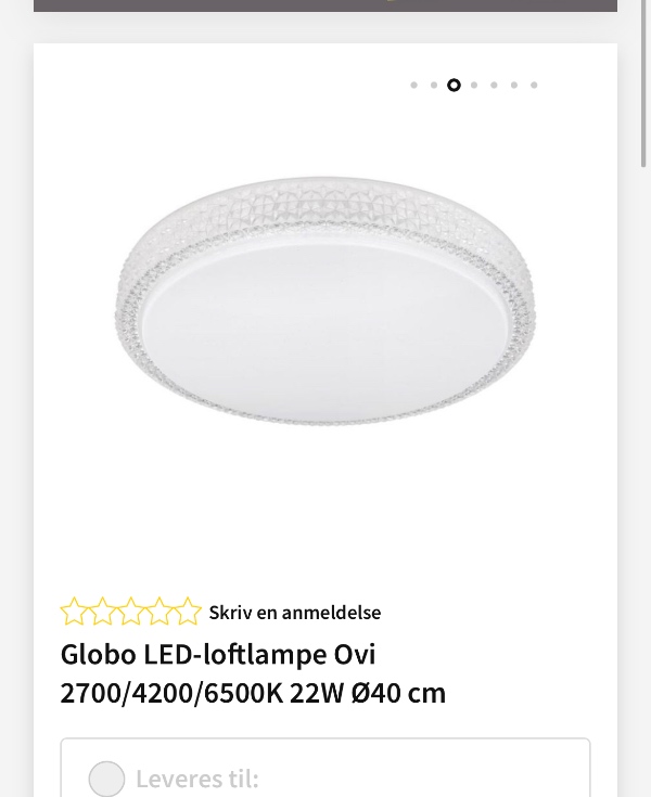 To loft lamper skal monteres.