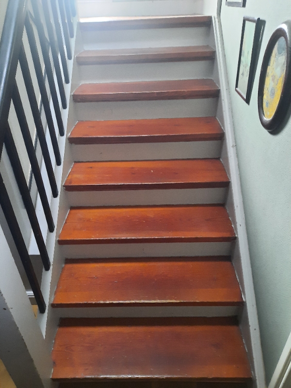afhøvlet trappe