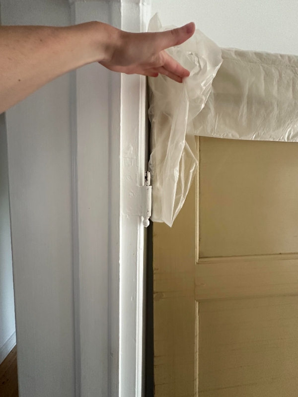 Montering af dør med nye hængsler