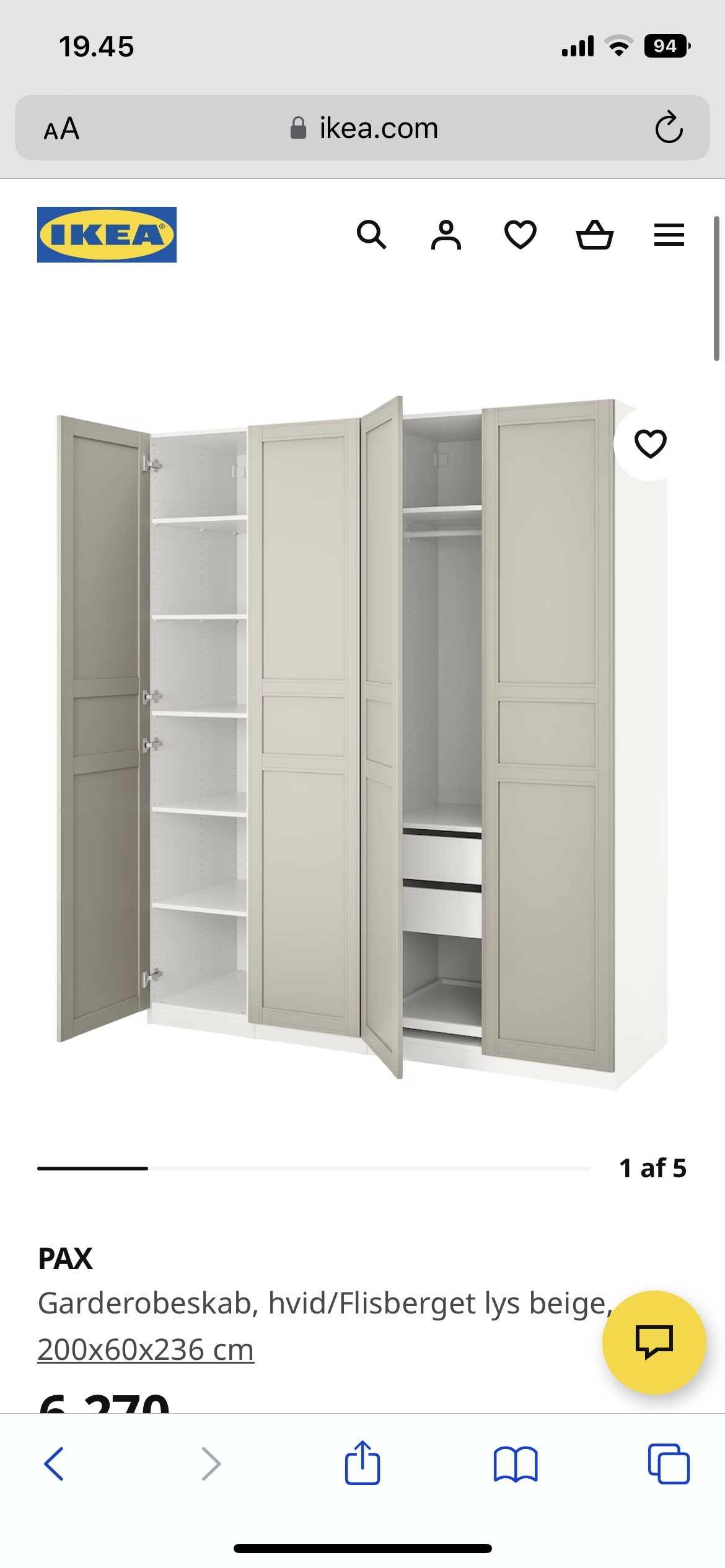 Samling af IKEA skab