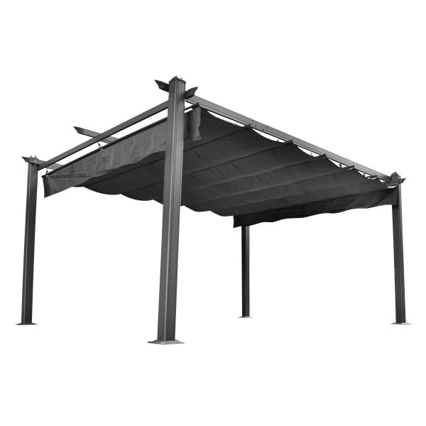 Montering af pergola markise på terrasse