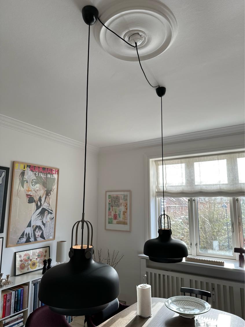 Vægopsætning af skohylde, 2 væglamper + reparation af lys i emhætte