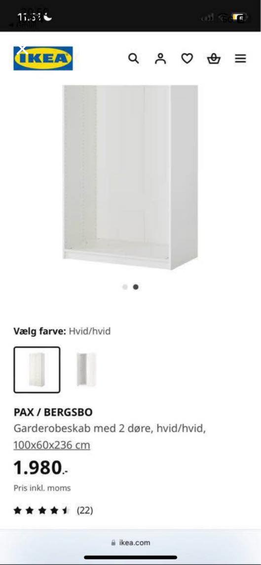 Flytning af garderobeskab