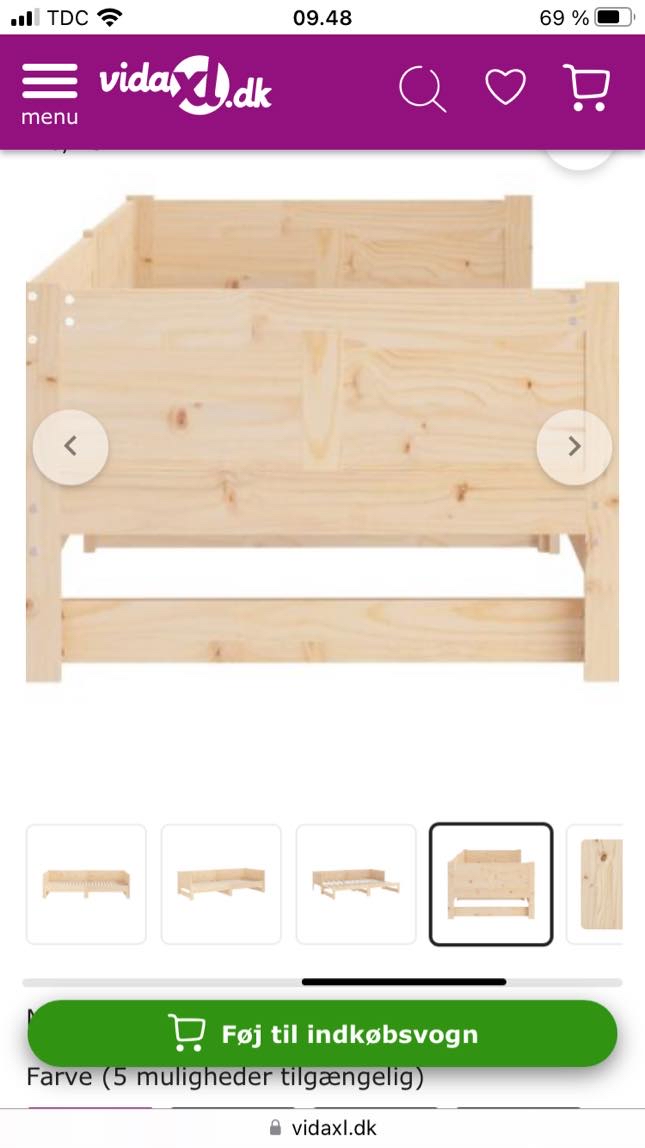 Samling af daybed fra VidaXL