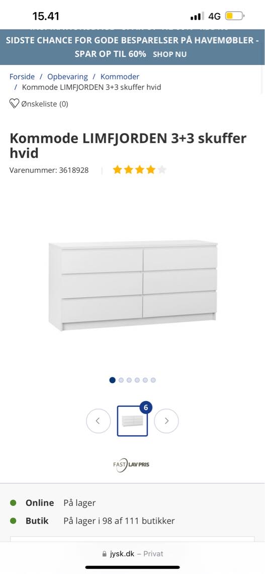 Fået lavet min nye kommode