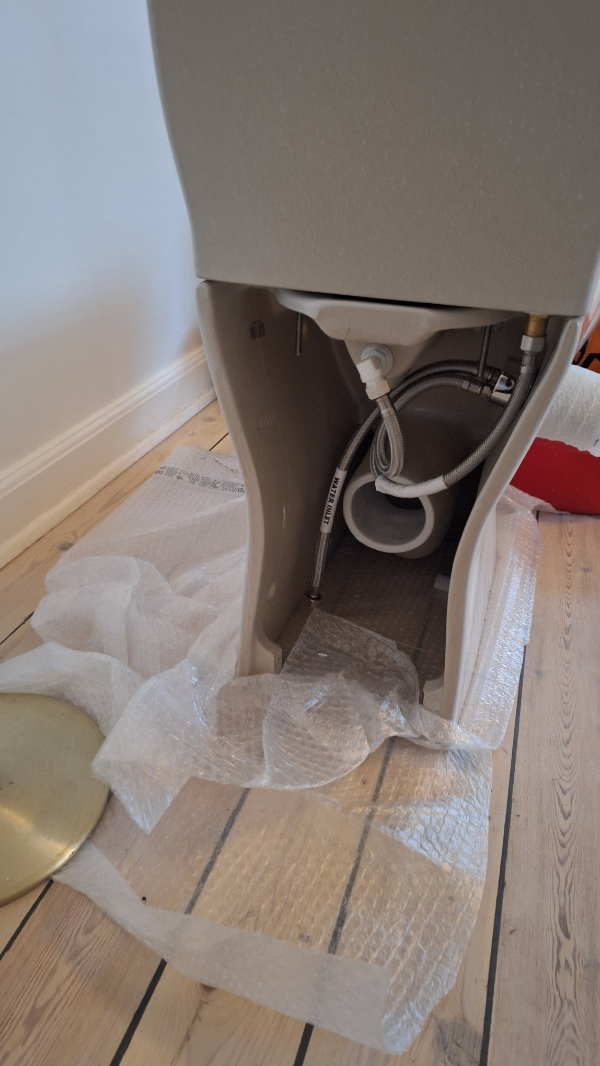 udskiftning af toilet