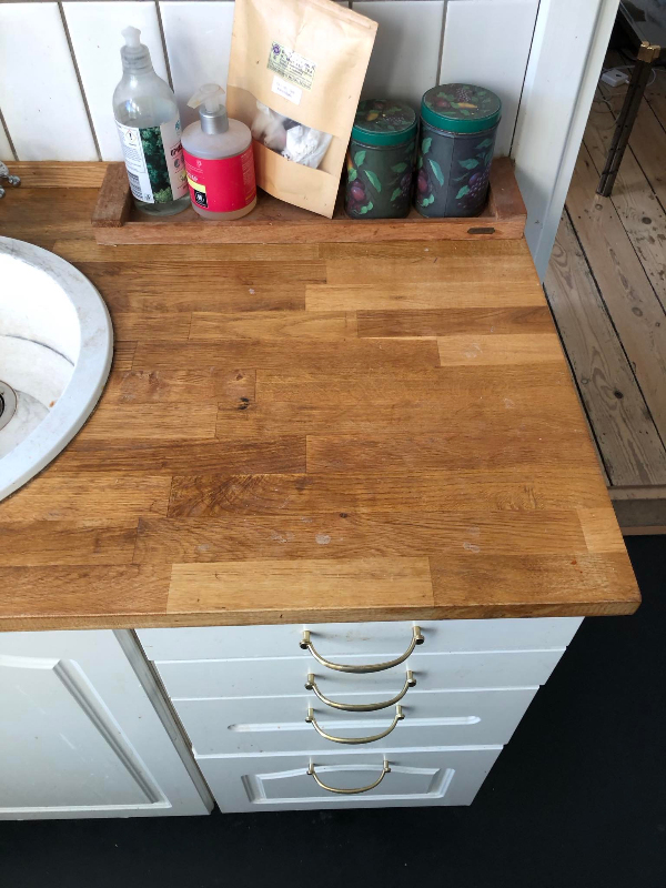 slibning af køkkenbord i NV