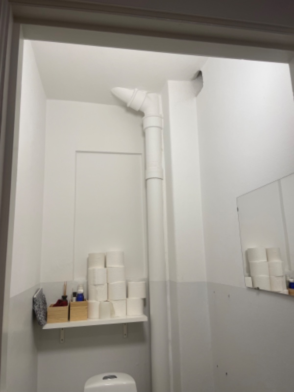 Maling af lille toilet