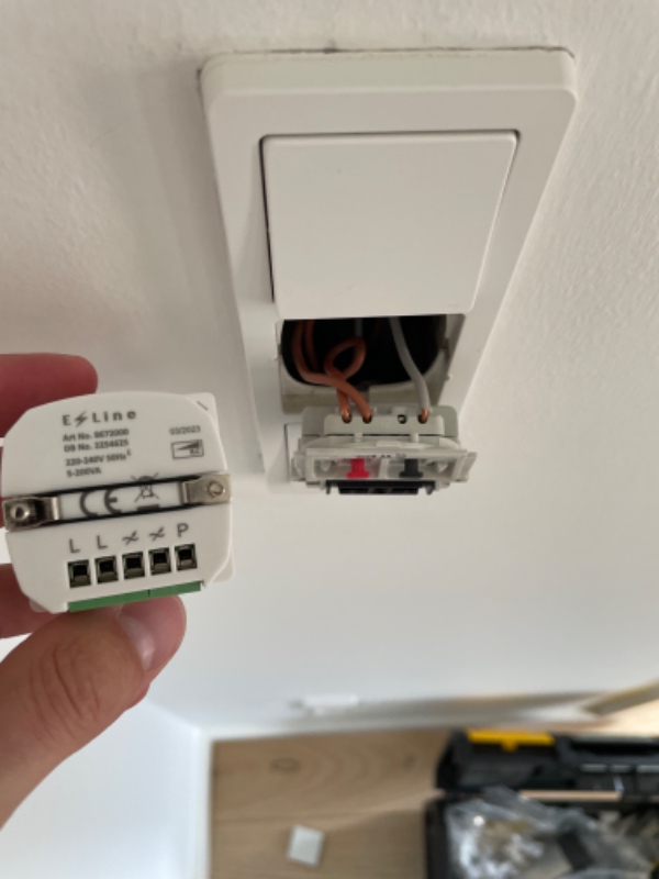 Montering af lysdæmper