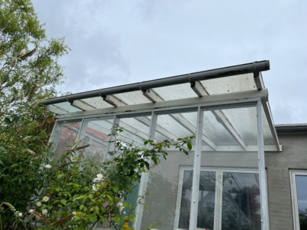 Ny overdækning på terrasse