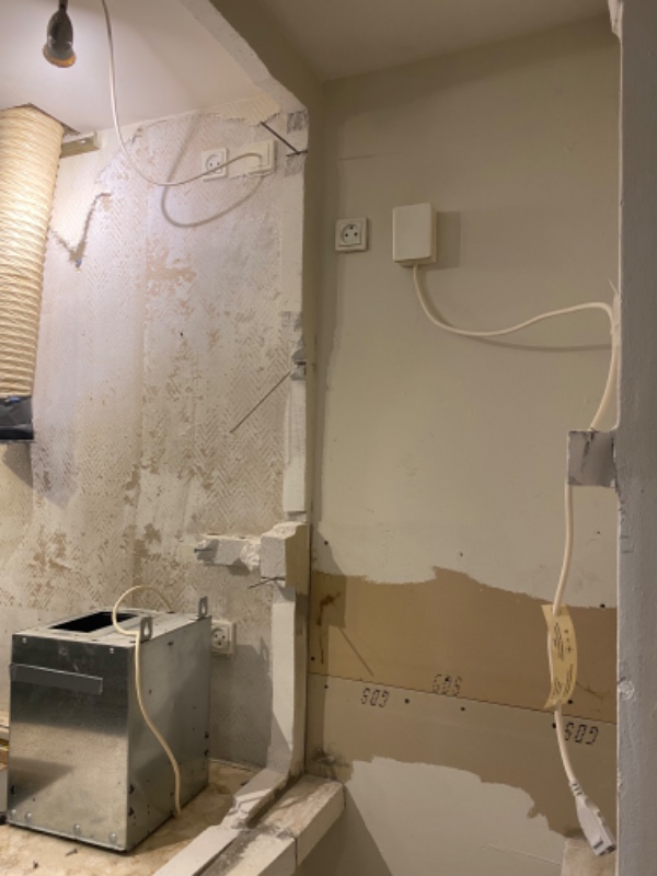 Fjerne stikkontakt, lampeudtag og ovn-installation