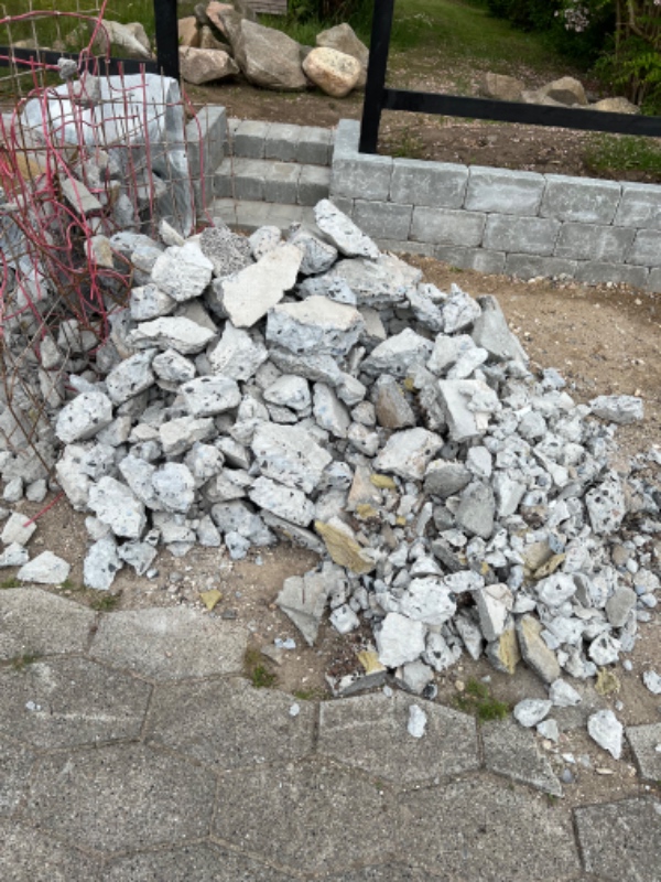 Afhentning af byggeaffald