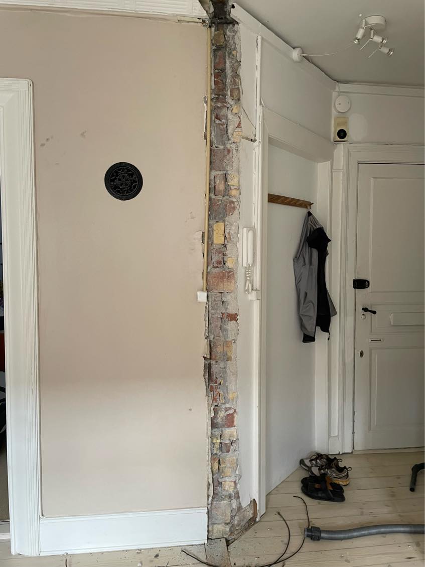 Pudse vægge og loft