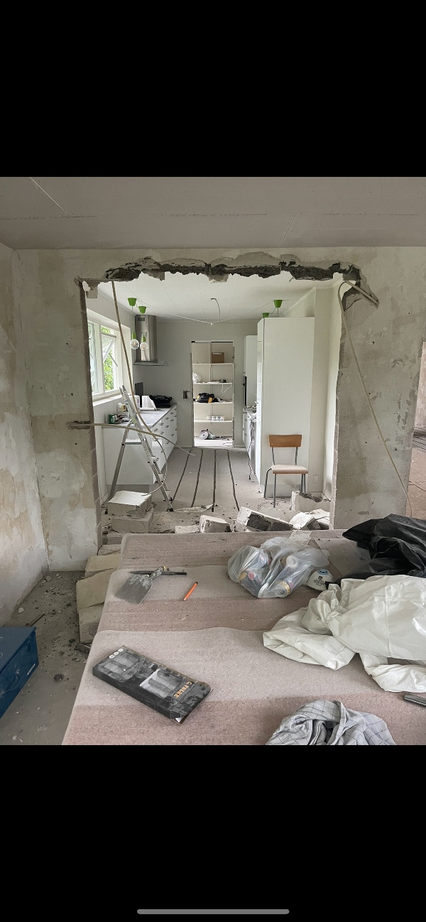 Flytning af køkken frem og tilbage