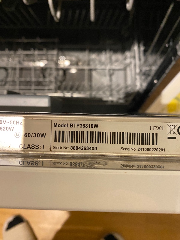 Installation af opvaskemaskine