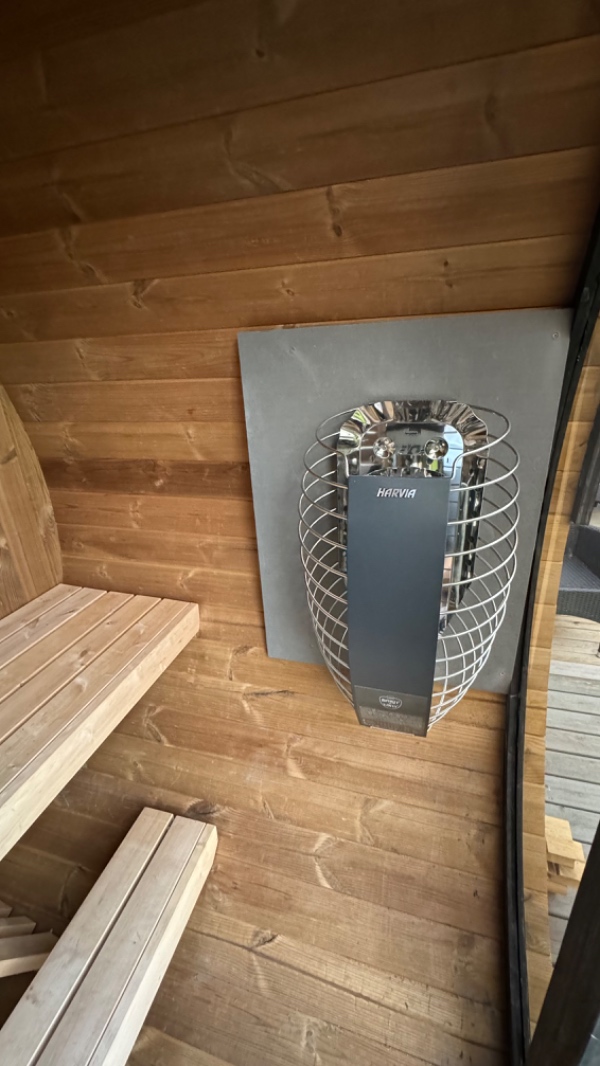 El-installation til Sauna.