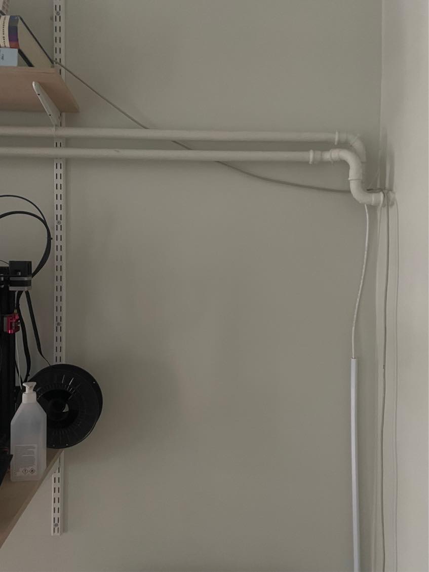 Flytte radiator rør