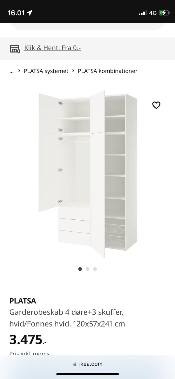 Skåret mit skab til