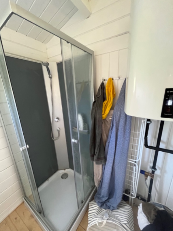 Klargøring til udendørs bruser