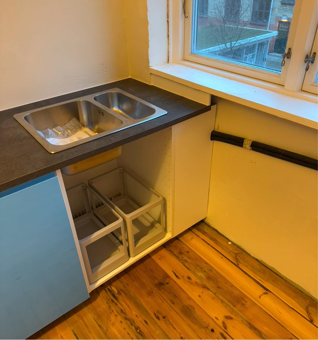 Montering af Ikea opvaskemaskine + vask