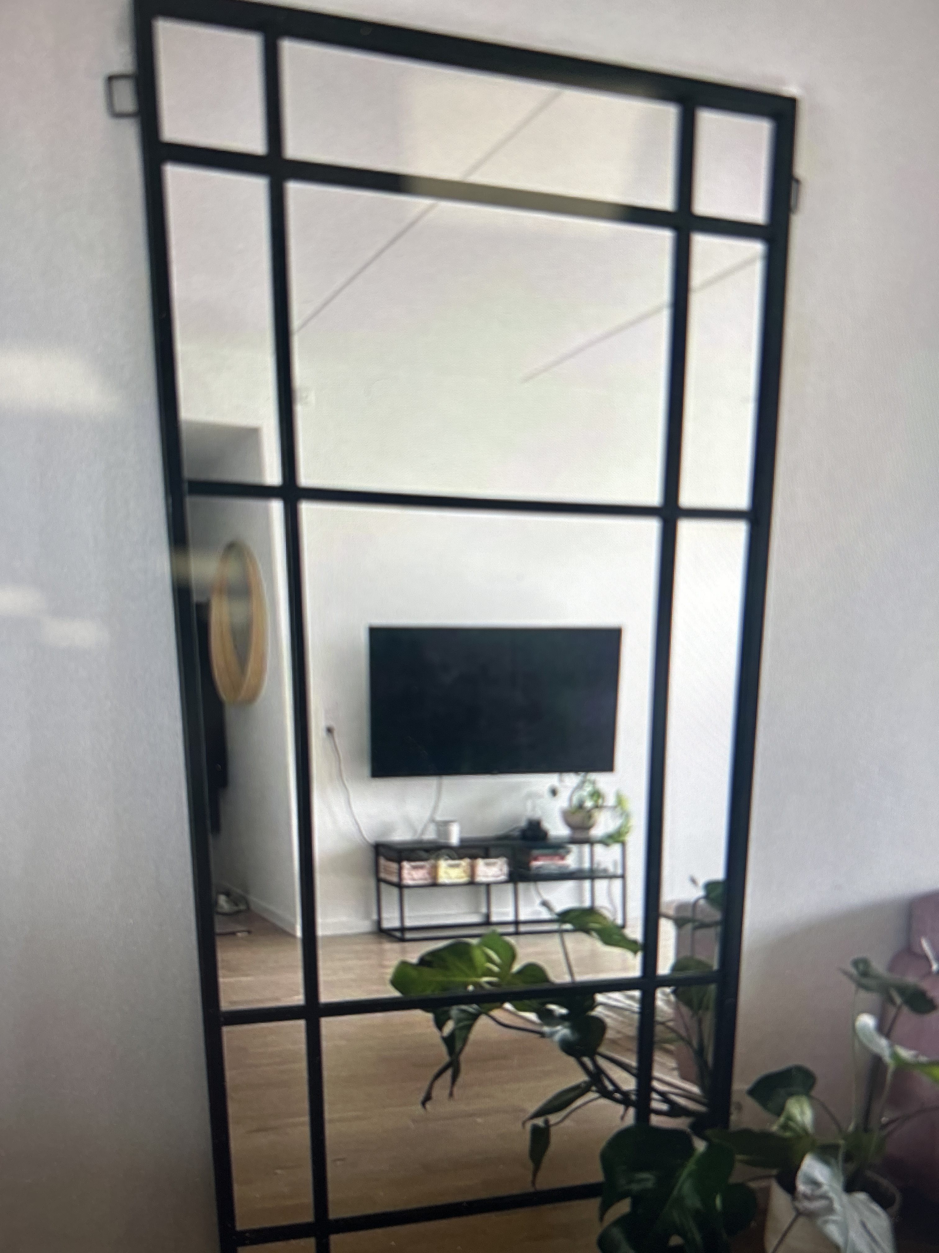 Hjælp til at flytte stort spejl