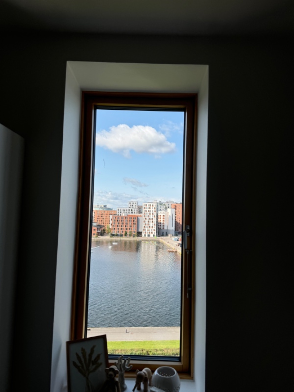 Opsætning af rullegardin, gardinstang, knagerække og krog i loft