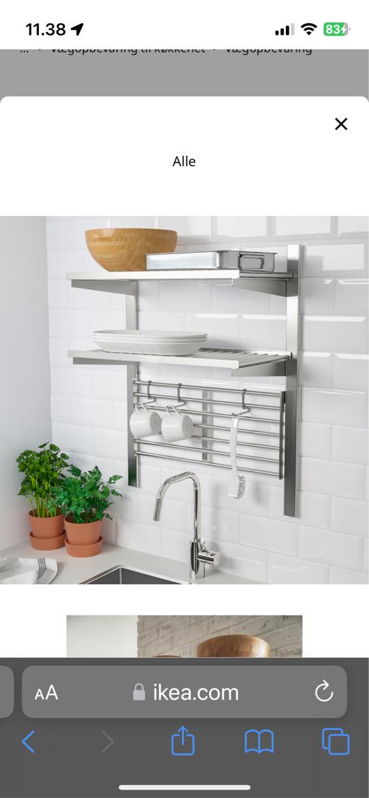 Ophængning af hylder