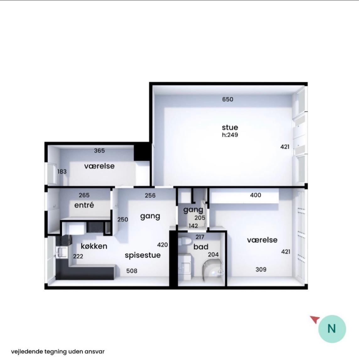 Opsætning af forskallingsbrædder i beton loft